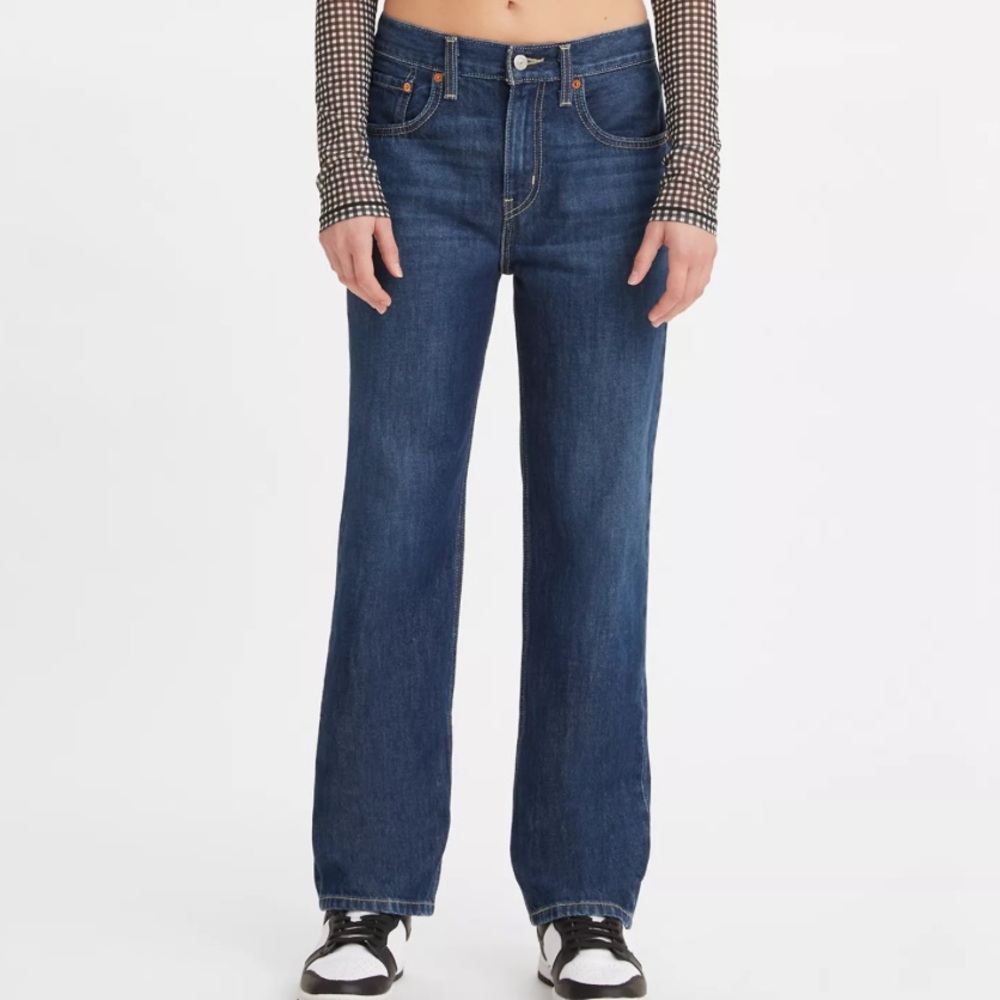 Vintage Levi’s Low Pro Women’s Straight Jeans Dark Wash